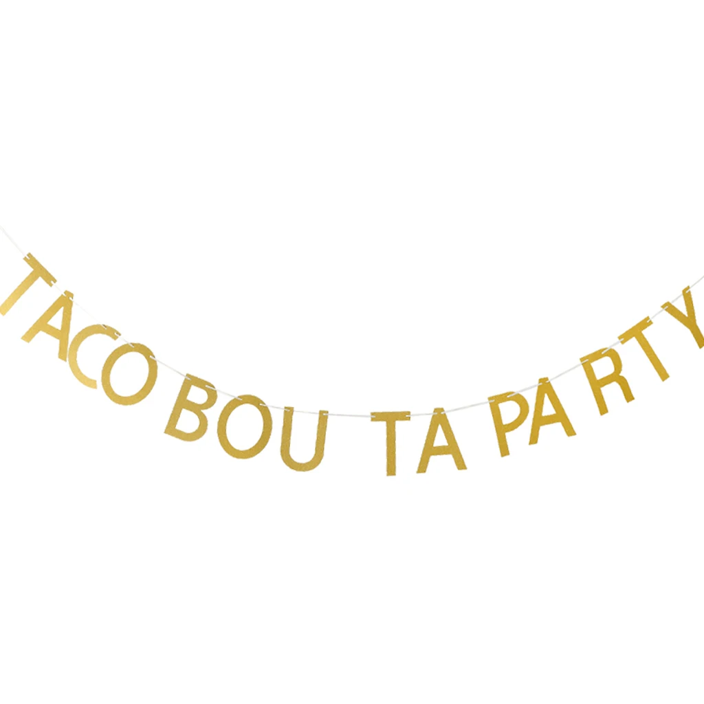 Taco Bout A Party Banner Mexico Theme Party Decorations Bunting Garland Photo Booth Props 300cm/ 9.84 ft Decor