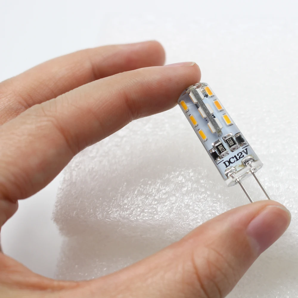 Светодиодный светильник G4 DC12V 3 Вт 24 светодиодный s Mini Casule кукурузная лампа 3014SMD