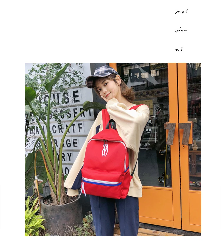 Menghuo Women Backpack Waterproof Nylon School Bags for Teenager Girls Female Preppy Style Small Backpack Mochilas Women Bag New_13