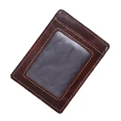 Роскошные пояса из натуральной кожи для мужчин кредитной держатель для карт карты бумажник кошелек ID визитница чехол для визитной