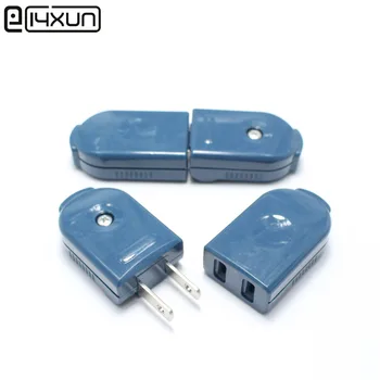 

2pairs 10A 250V 2pin 90 Degrees Copper AC Male Female Electrical Socket / Jack Plug for Extended Power Cord Connector (CCC)