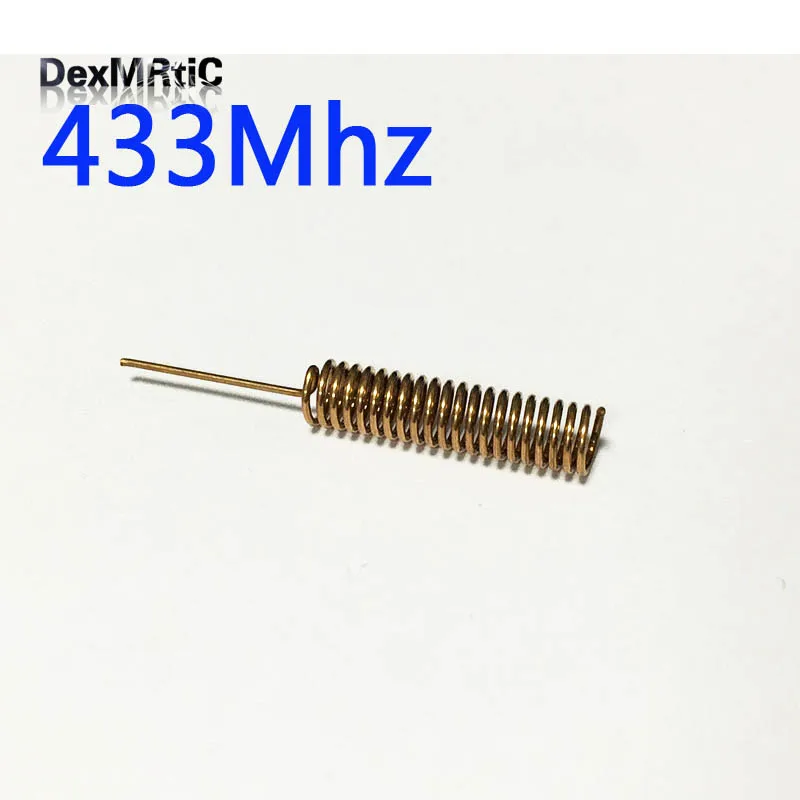 10pcs 433Mhz Antenna Copper Spring Antennas Welding Internal Aerial Signal Booster NEW