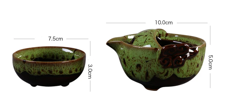 Керамика Yaobian Путешествия Чайный набор включает в себя 1 горшок 1 чашка, высокое качество элегантный gaiwan, красивый легкий чайник, чайный набор кунг-фу