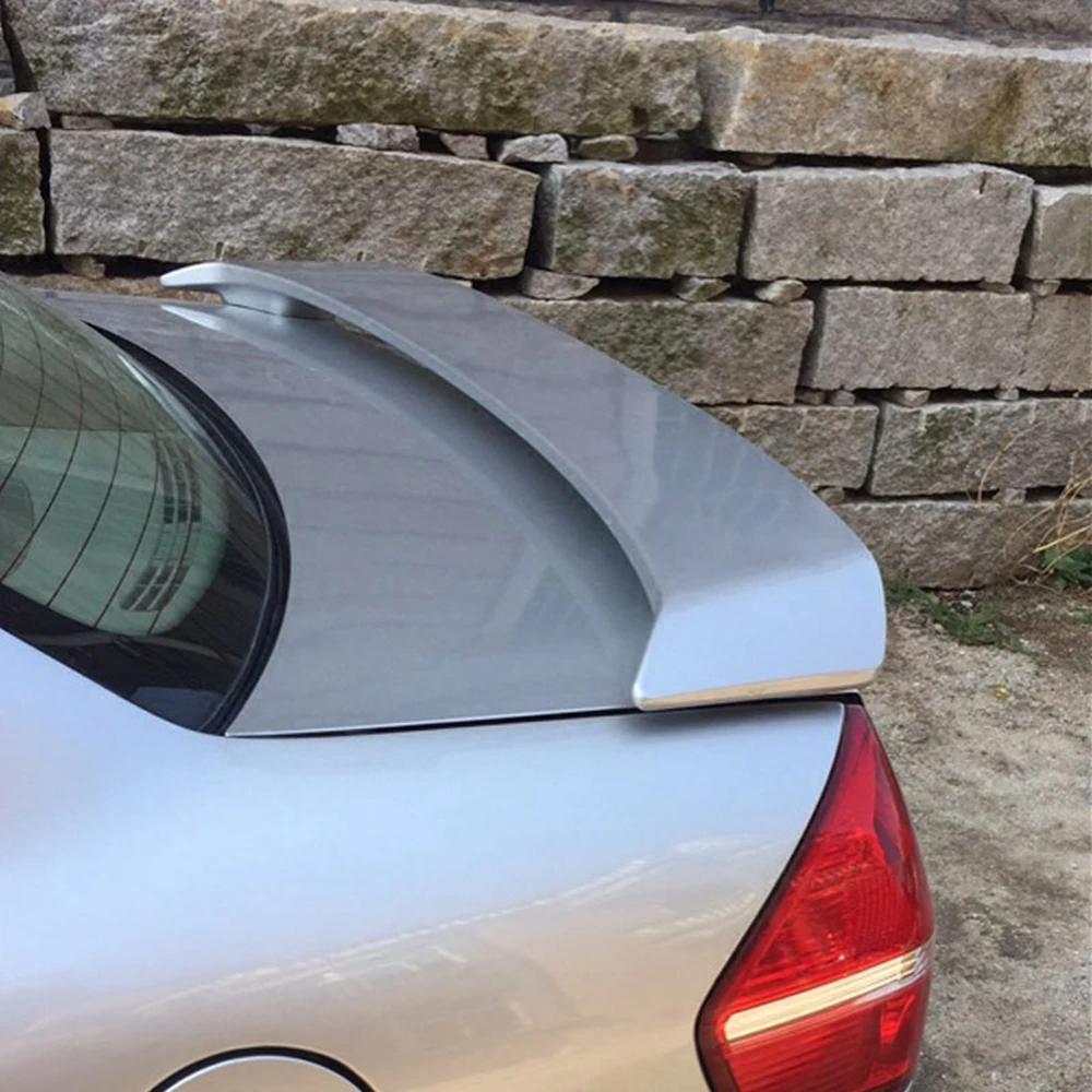 

MONTFORD For Mazda 323 Spoiler 2002-2010 ABS Plastic Unpainted Color Rear Trunk Boot Wing Rear Roof Spoiler Car Accessories 1Pcs