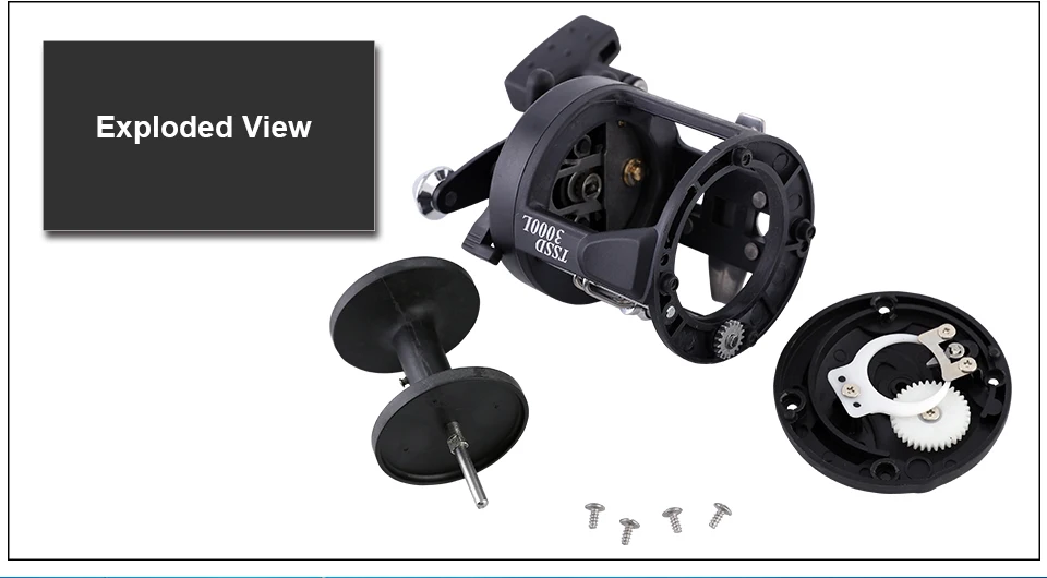 GLUREE Trolling Reel Fishing 3.81 1BB TSSD 3000 4000 Black Right Hand Casting Sea Fishing Reel Saltwater Baitcasting Reel Coil (20)