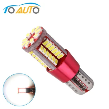 

1pcs T10 W5W 194 168 LED Canbus Error Free 57SMD 3014 Auto Wedge Clearance Lamp License Plate Lights Reading Dome Car Lights