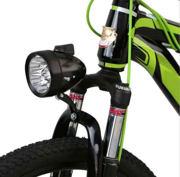 Cheap Retro 3 LED MTB Bicycle Light Waterproof Bike Head Light Front Lamp Road Flashlight Bracket Mountain Cycling Accessories 2