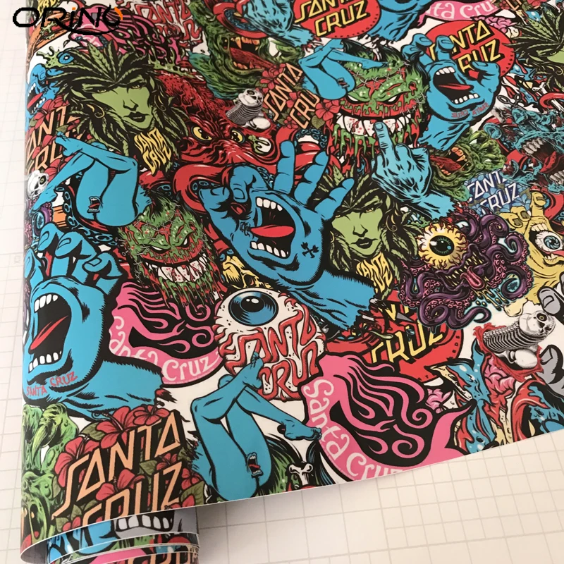 Camouflage Sticker Bomb Vinyl Film Wrap-5