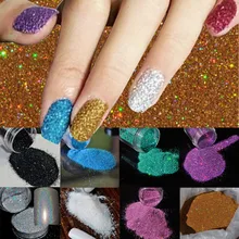 Гель-лак для ногтей@ голографический блестящий для ногтей порошок для нейл-арта Сделай Сам УФ Блестящий Блеск пылезащитный пигмент дропшиппинг Горячая vernis ongle