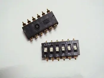 

20PCS 6 bit 12Pin SMT SMD Toggle Switches Pitch 2.54mm Dial Code Switch