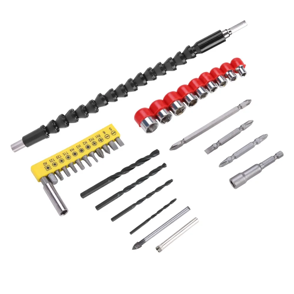 32Pcs/set Electric Screwdriver Bit Kit Stainless Steel Drill Bits