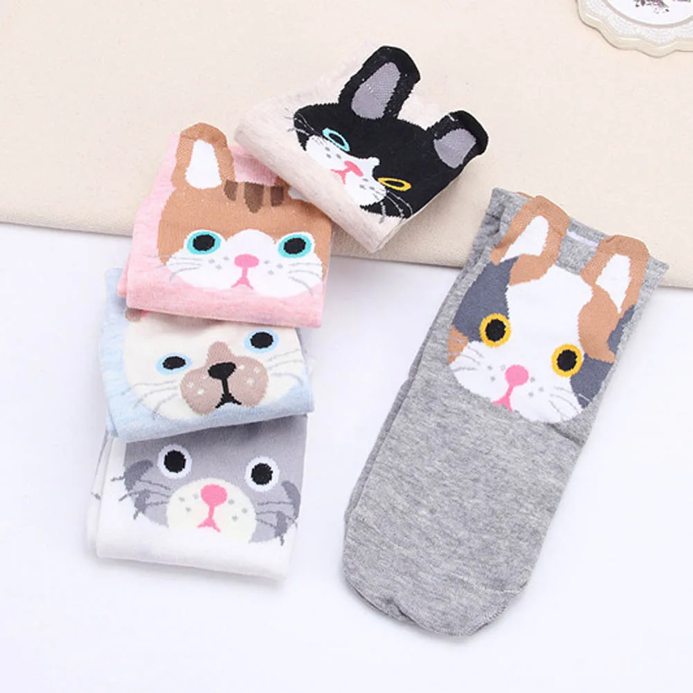 New Women Lovely Dogs Socks Cute Cartoon Sox Summer South Korean Style Fashion Cotton Printing