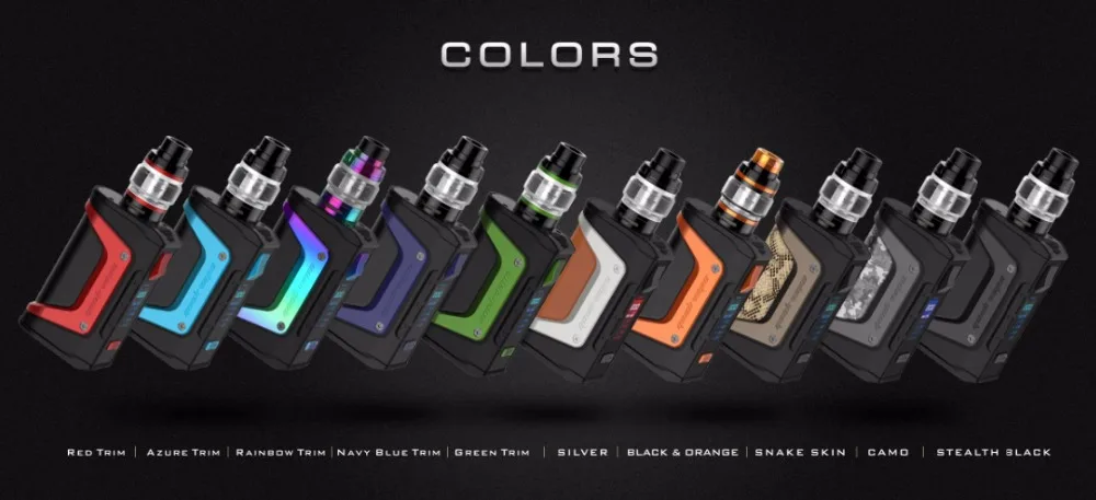 New Original Geekvape Aegis Legend Kit With 200W Mod Vape and 4ml Sub Ohm Tank eCigarette Aegis Legend Mod Fits Zeus Dual RTA