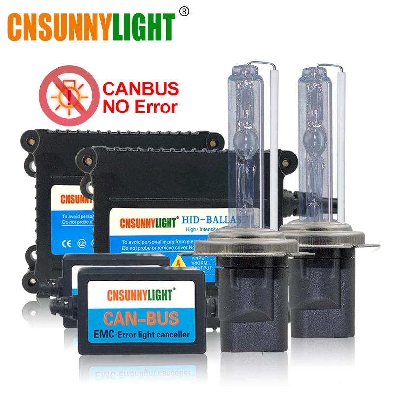 Тип СВЕТОДИОДА направленного света CNSUNNYLIGHT-супер тонкий Высокое качество Canbus 35W HID Xenon комплект H1 H3 H7 H8 H10 H11 9005 9006 880 автомобиля ошибка Предупреждение с EMC