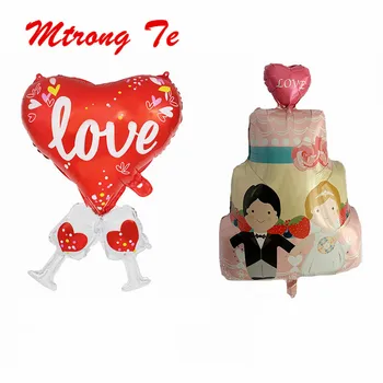 

50pcs Cheer For Love Foil Balloons Birthday Party Wedding Valentine's Day Decoration Inflatable Helium Balloon Air Globos