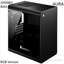 JONSBO RM3 RGB светильник Effect Edition совместим с MicroATX шасси поддержка материнской платы AURA
