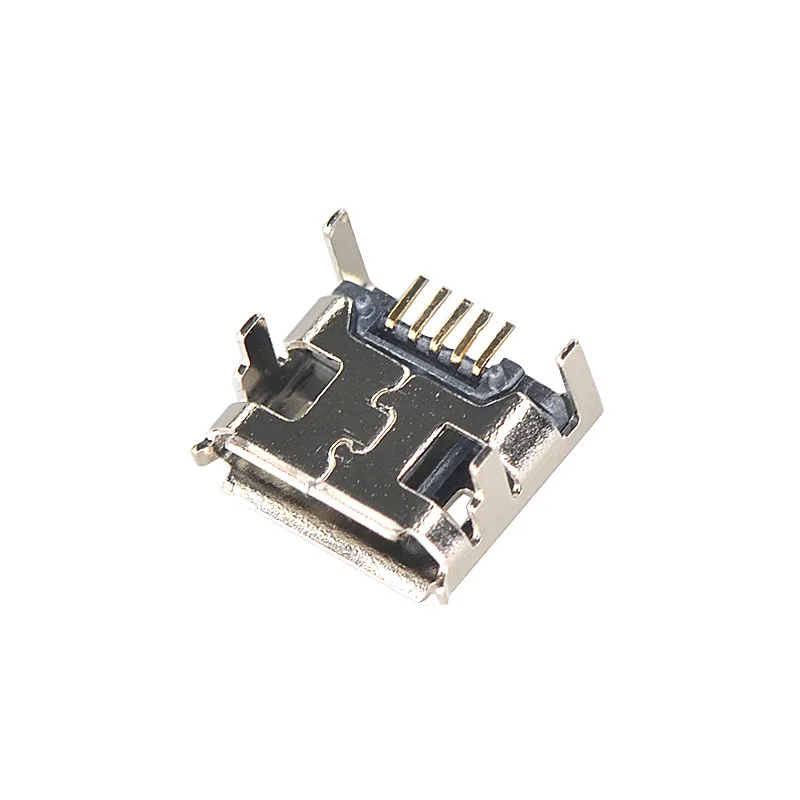10 шт. разъем Micro USB 5 контактный для сиденья usb Четыре ножки 5P вставная пластина Mini
