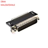 2PCS DB44 MALE FEMALE PCB Mount serial port CONNECTOR RIGHT ANGLE D-Sub CONNECTORS 44pin plug jack Adapter 3 Rows 44 PIN 44p ► Photo 1/4