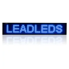 7.8x40inch Wifi Wireless Remote Scrolling LED Sign Programmable Message Board,Working with Smartphone and Tablet,Blue