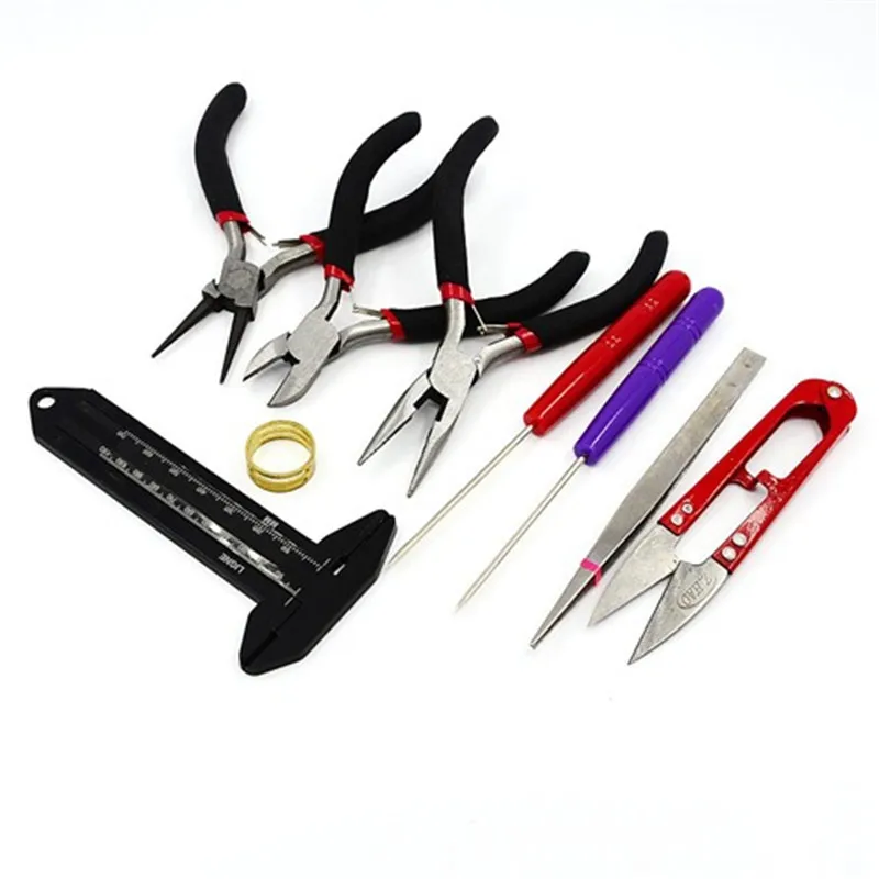 DIY Jewelry Tool Sets, Pliers, Mixed Color, 19125x870mmin Jewelry