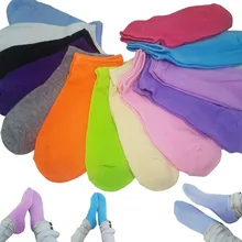 Теплые удобные хлопковые женские носки из бамбукового волокна женские невидимые цветные для девочек и мальчиков, 1 пара = 2 шт., ws03-7