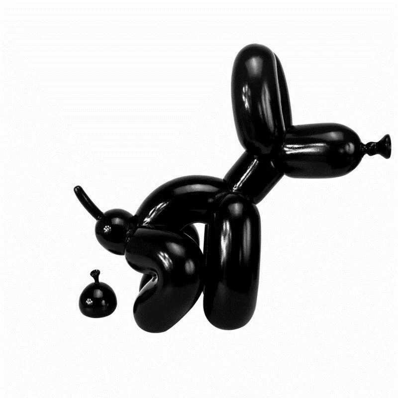 

Pooping Balloon Dog Figurine Art Sculpture Resin Craft Mighty Balloons Dog Statue Home Decorations Xmas Gift R1013