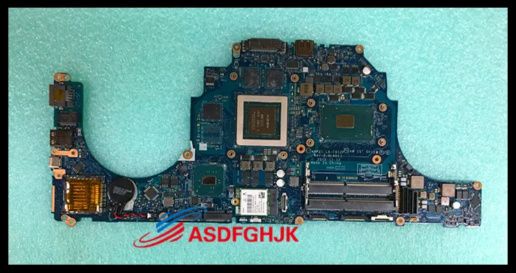 

Original FOR Dell FOR Alienware 17 R3 Laptop Motherboard CN-0DVV6W 0DVV6W DVV6W LA-C912P i7-6700HQ N16E-GT-A1 GTX970M Test