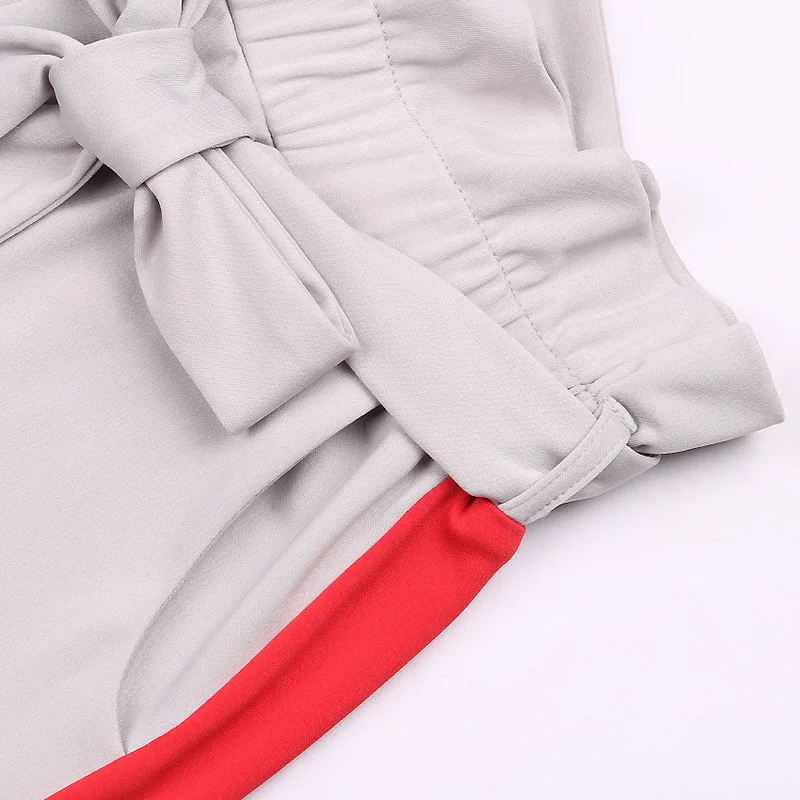 HOUZHOU High Waist Hole Trousers for Ladies Pencil Pants Women Spring 2019 Drawstring Panelled Loose Streetwear Slim Casual HOUZHOU High Waist Hole Trousers for Ladies Pencil Pants Women Spring 2019 Drawstring Panelled Loose Streetwear Slim Casual