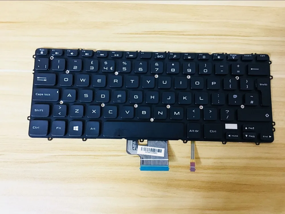 

News keyboard for dell Precision M3800 XPS 15 9530 15-9530 UK/FRENCH/SPANISH/RUSSIAN/TURKISH/Thailand/DANISH/NORWEGIAN layout