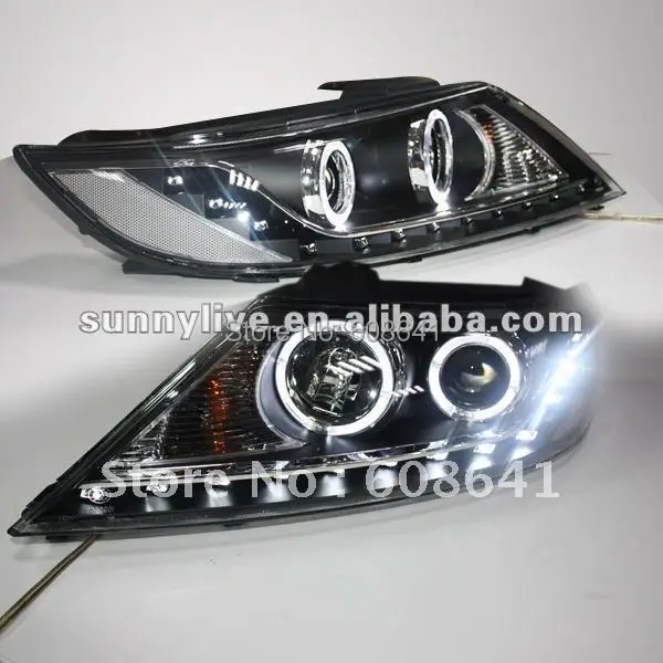 2009 2012 светодиодный Ангельские глазки налобный фонарь для Kia Sorento|led angel eyes|led angeleyes |