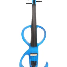 Yinfente 4 струны 4/4 Электрическая Скрипка Мощный звук твердая древесина черное дерево часть 11# черный синий