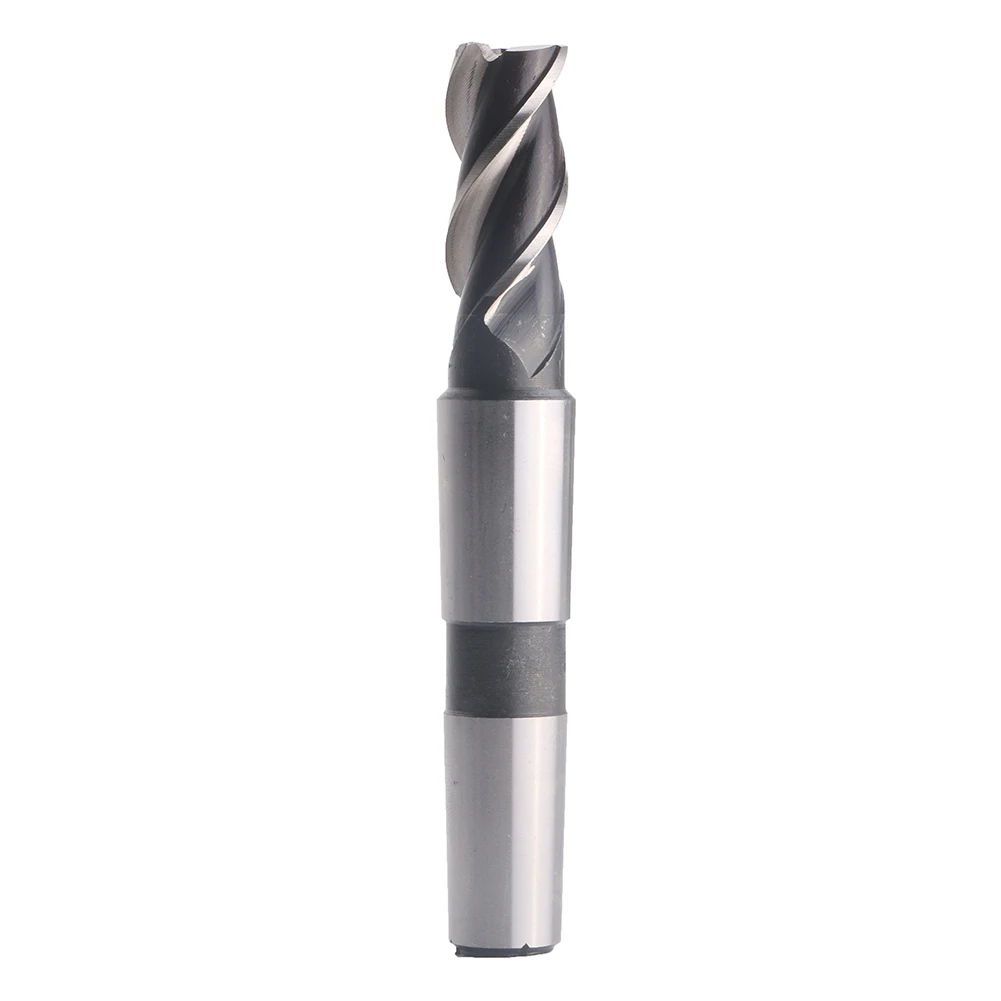 16mm HSS E Morse Taper Shank Spiral 3 Flute End Mill Cutter Drill Bit