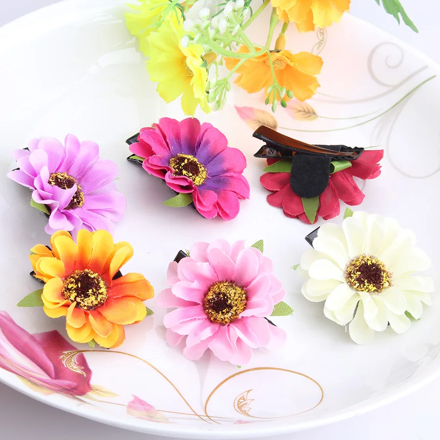 Cute Girls Flower Hairpins Diy Headdress Hair Accessories Children