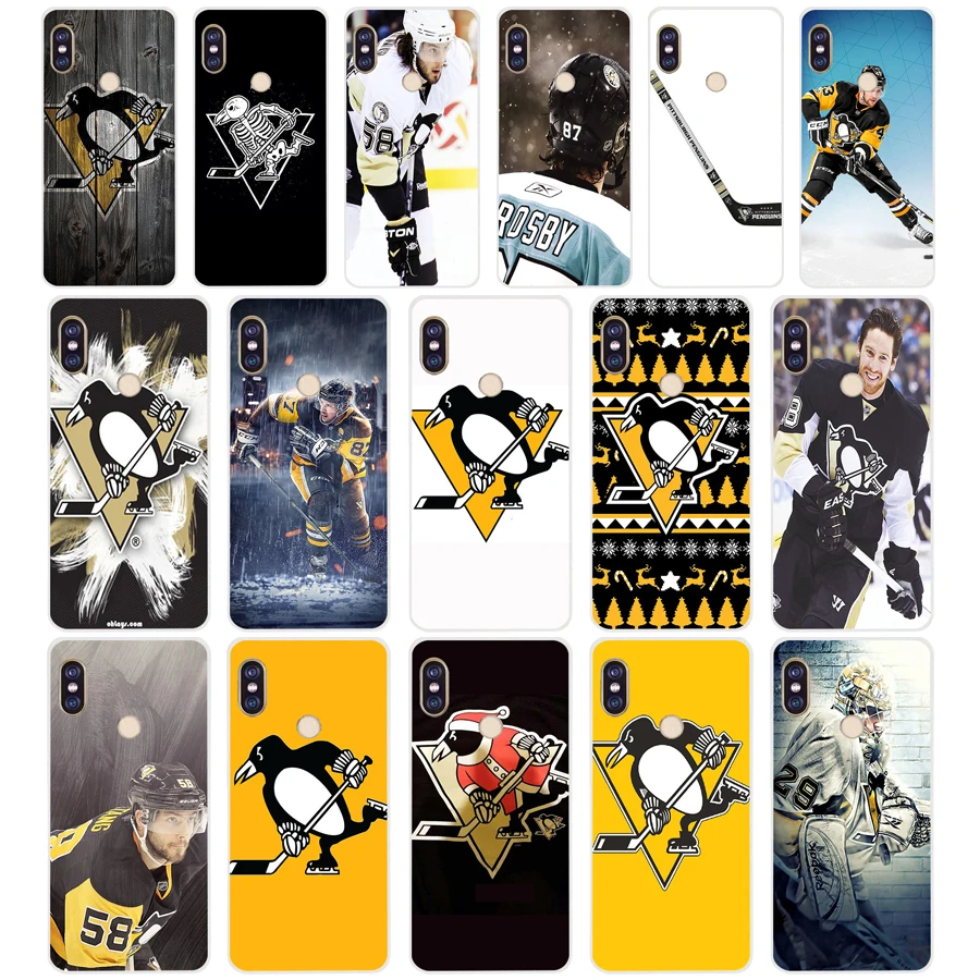 

80SD High Quality Pittsburgh Penguin Soft Silicone Tpu Cover phone Case for xiaomi redmi 5A 5Plus note 5 5A Pro mi 6
