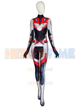 

New 4 Woman Cosplay Costumes 2019 Endgame film Quantum Realm Team 3D Print halloween costume for woman