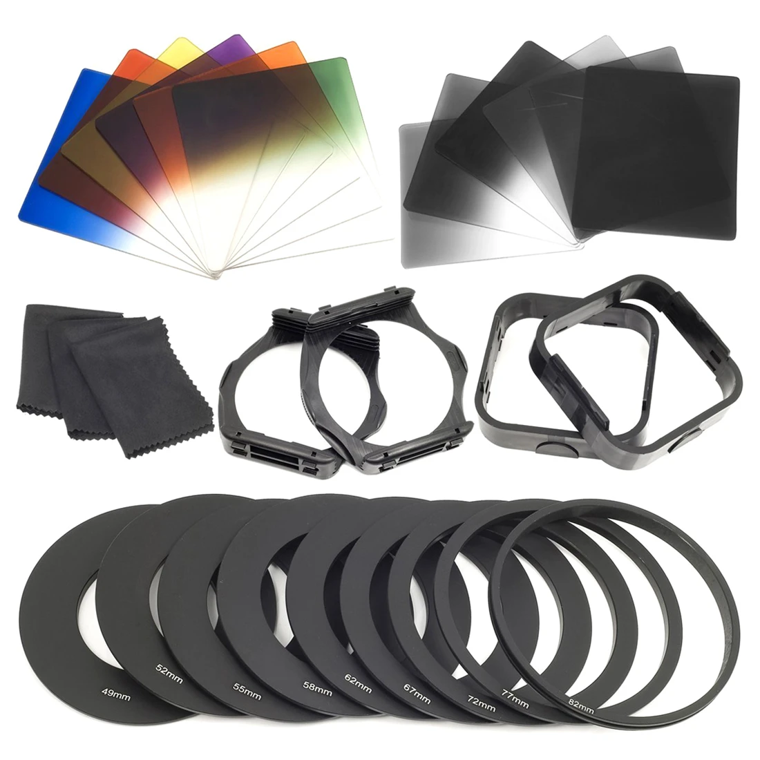 1 set Filters + Ring Adapter FOR cokin p series LF142, 6pcs ND Filters