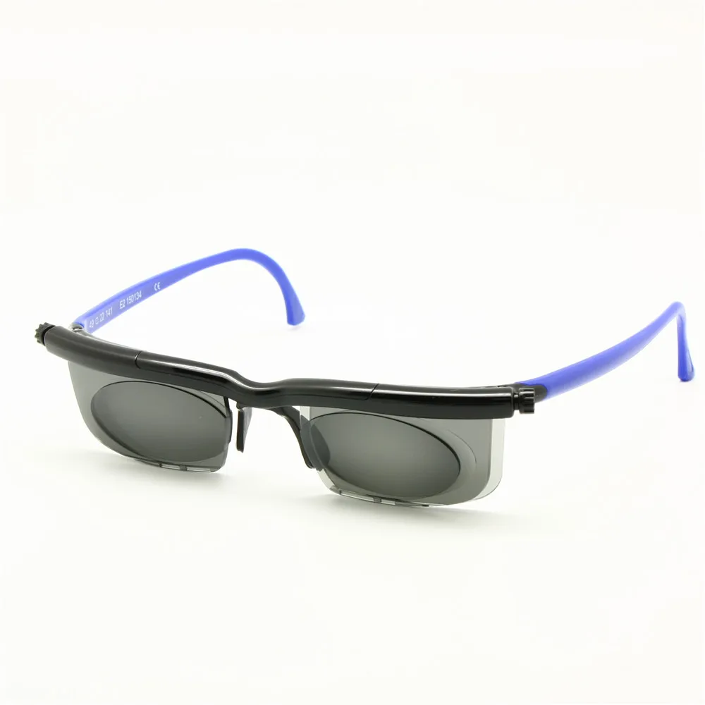 Солнцезащитные очки Adlens, тонированные Оптические солнцезащитные очки, переменная прочность-6D до+ 3D Близорукость, увеличительное, анти-UVA/UVB фокус, регулируемый - Цвет оправы: blue