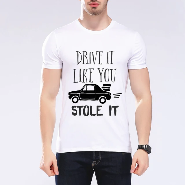 New Car Driving Original Men T shirts Logo Pattern Printed T shirt
