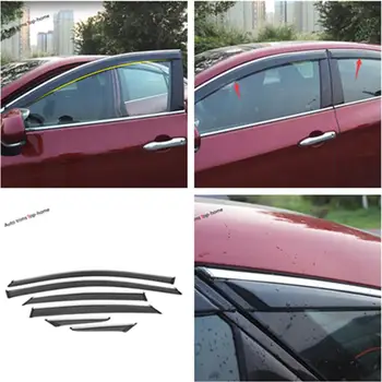 preço Yimaautotrims Viseiras Da Janela Toldos Vento Chuva Defletor Viseira Guarda Ventilação Capa Guarnição Exterior Apto Para Toyota Avalon 2019 2020