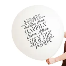 3" Mr& MRS белые гигантские латексные шары для свадьбы счастливо после письма любовь ко Дню Святого Валентина Balony шары для свадебной вечеринки
