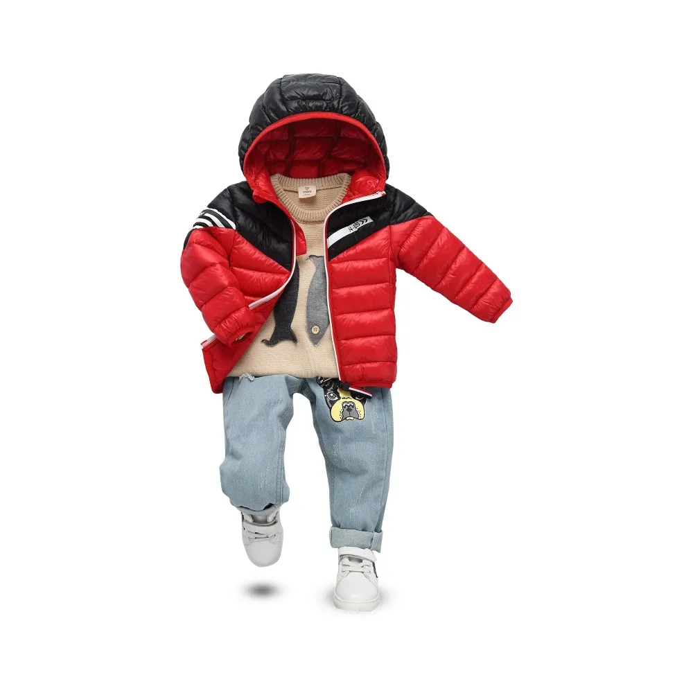Детская зимняя куртка для мальчиков; плотное теплое пальто; Брендовое детское пуховое пальто с капюшоном; детская повседневная верхняя одежда; куртка для маленьких мальчиков; зимний комбинезон; парки