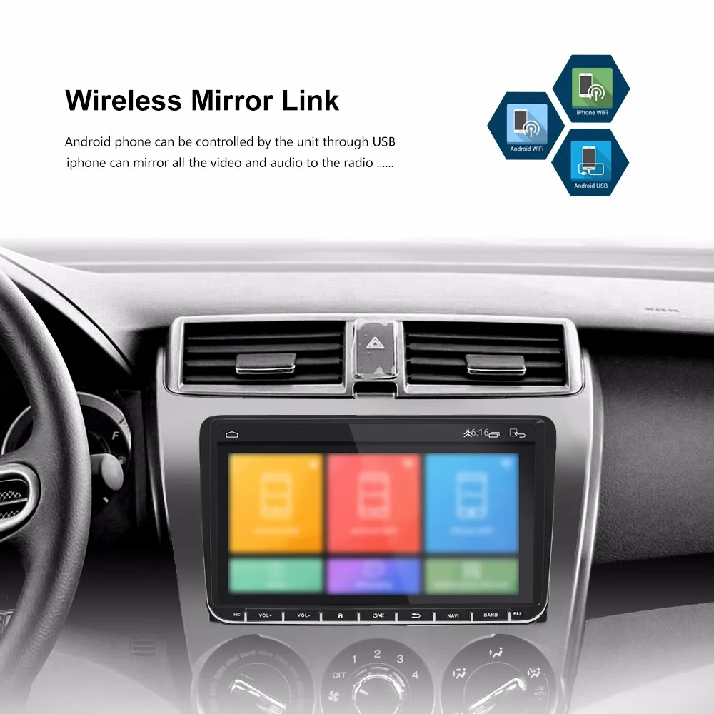 2din Android радио gps Мультимедиа для VW Polo Skoda Superb быстрая для сиденья leon CC Caddy Vento EOS Amarok volkswagen Golf 4 5 6