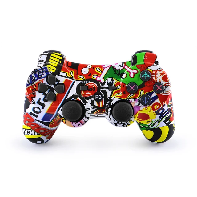 Best Offers Wireless Bluetooth Gamepads For PS3 Controller PlayStation 3 Gaming Joysticks Cartoon Camouflage Wireless Gamepad