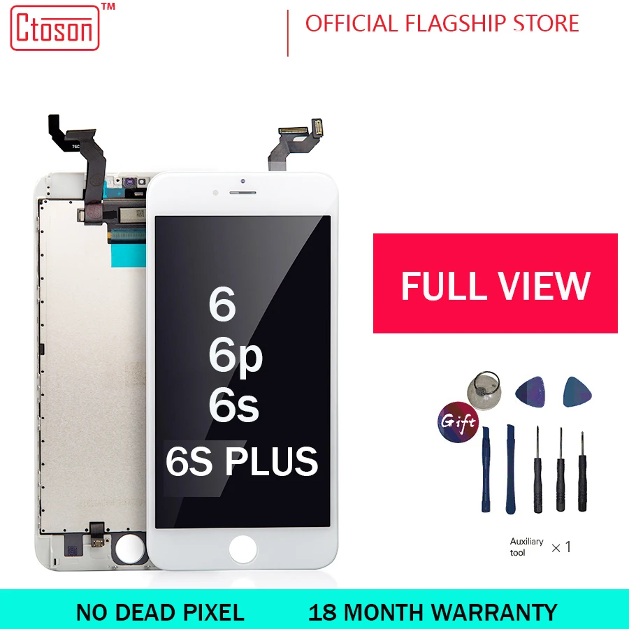 Ctoson для iPhone 6 Plus ЖК дисплей с полным набором инструментов фиксации 6S plus Замена