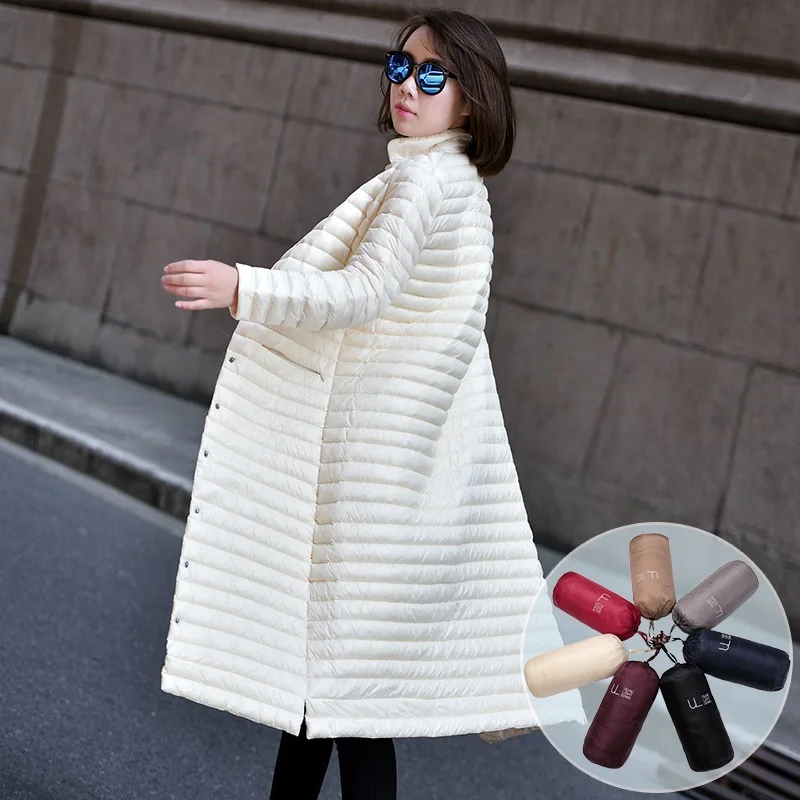 

WERTUIOP 2019 Autumn And Winter Jacket Women Down Coat New Long Down Jacket Women's Slim Coat Lady Outerwear Female Outerwear