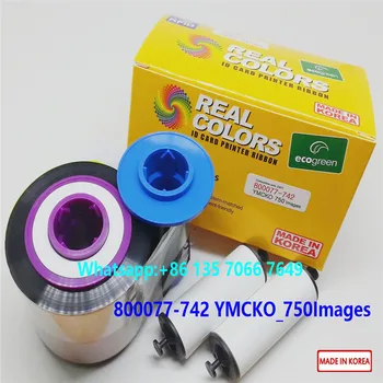 

5Pieces Compatible 800077-742 YMCKO 750 Images Zebra ZX7 Ribbon Zebra ZXP7 Card Printer