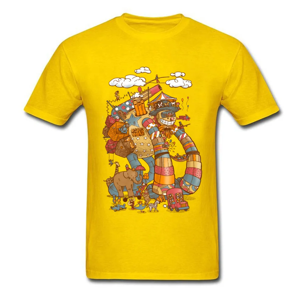 The CircutBot 3D Printed Summer 100% Cotton O Neck Men Tops Tees Summer Tops Tees 2018 Short Sleeve Top T-shirts The CircutBot yellow