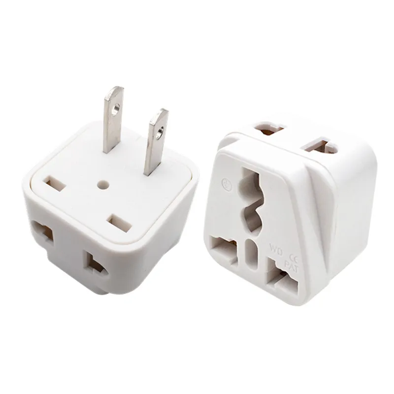 JORINDO Black white 250v 10a copper Universal America 2 Pin AC power adaptor Plug USA Canada japan Travel Adapter plug