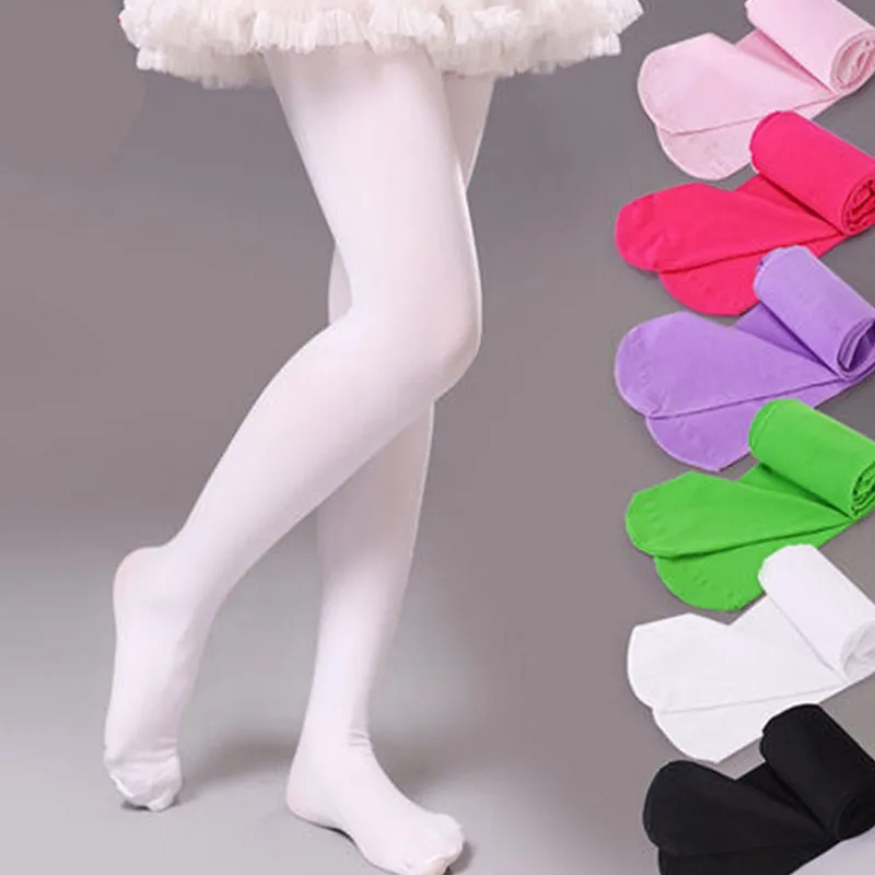 New High Quality Children GirlS Tights Velvet Candy Colors Solid Tights