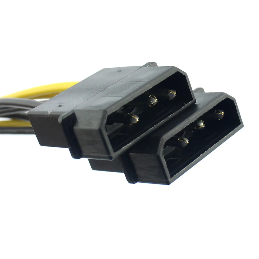 Высокое качество 18AWG 20 см двойной 4 Pin P 6 PCI E внешняя видеокарта кабель питания